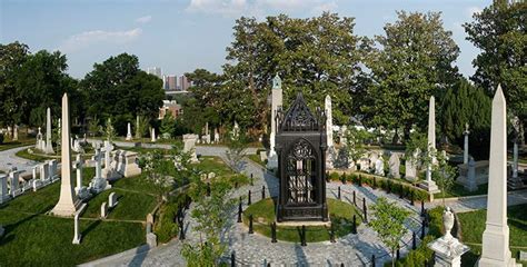 Panoramic view of Presidents Circle in Hollywood Cemetery, Richmond, VA ...