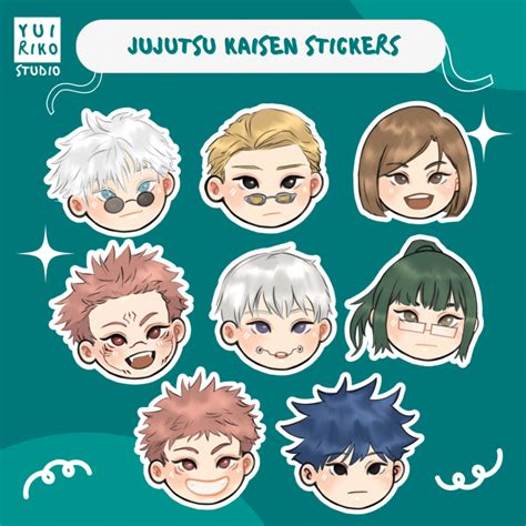 Jujutsu Kaisen Chibi Stickers | Waterproof Stickers by Yuiriko Studio ...