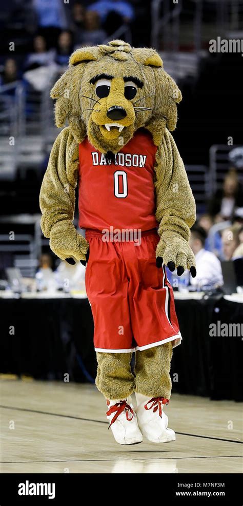 March 11, 2018: Davidson Wildcat mascot during the A10 Championship Men ...