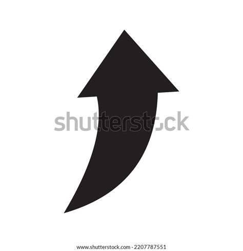 Curved Arrow Icon Symbol Stock Vector (Royalty Free) 2207787551 ...