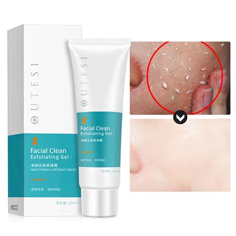 100g Deep Cleansing Exfoliating Peeling Gel Moisturizes Face Exfoliating Cream Soft Organic ...