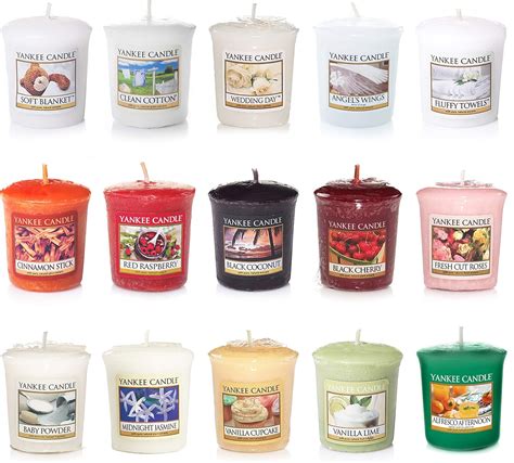 Yankee Candle Votive Value Bundle with 15 Votive Scented Candles, Mixed Popular Fragrances ...