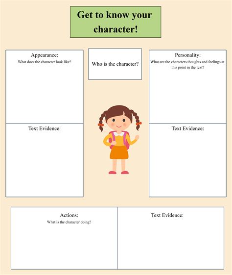 Character Map Graphic Organizer Make A Character Map Worksheet Free | The Best Porn Website