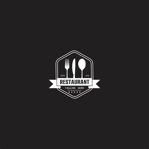 Restaurant cafe logo design vector illustration 13435690 Vector Art at Vecteezy