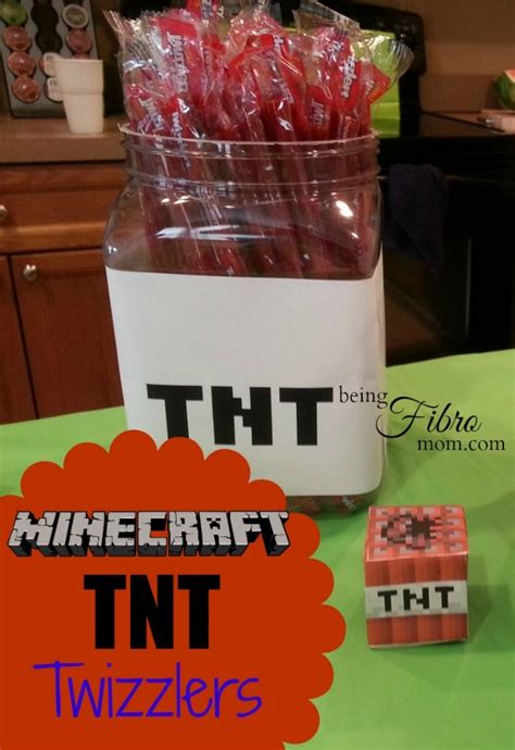 DIY Minecraft Party Food with printables - Being Fibro Mom