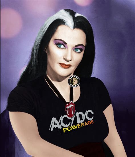 Yvonne De Carlo as Lily Munster - NEW COLOR Acdc Angus, Lily Munster, Yvonne De Carlo, The ...