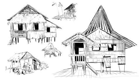 Bahay Kubo Perspective Drawing