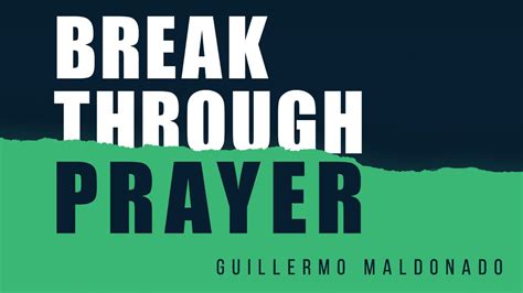 Breakthrough Prayer