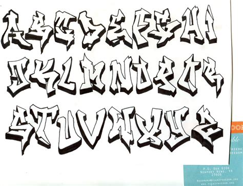 Graffiti Alphabet By Djturnaround Duwua | Alfabet, Graffiti, Letteren