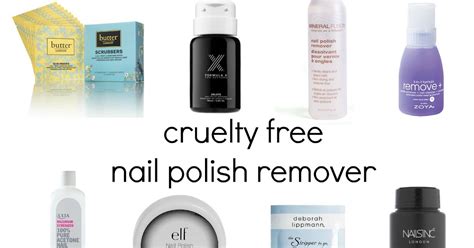 CRUELTY FREE NAIL POLISH REMOVER