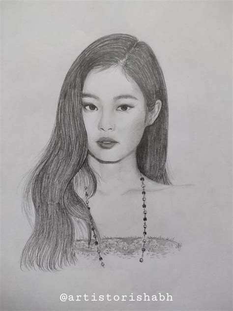 Jennie Kim sketch by artistorishabh. For more sketches visit my Instagram page. #Blackpink # ...