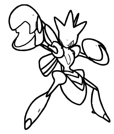 Pokemon Scizor Coloring Pages - Coloring Home