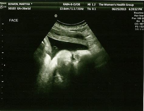 Mama Martha: 36 weeks - Less than a month! And new ultrasound picture!