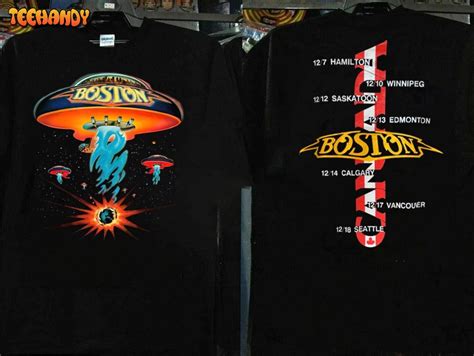 1976 Boston Canadian Tour '76 T-Shirt, 70s Rock Band Concert Shirt