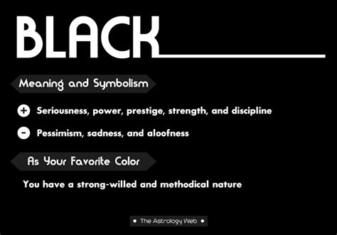 Black Color Meaning and Symbolism | The Astrology Web