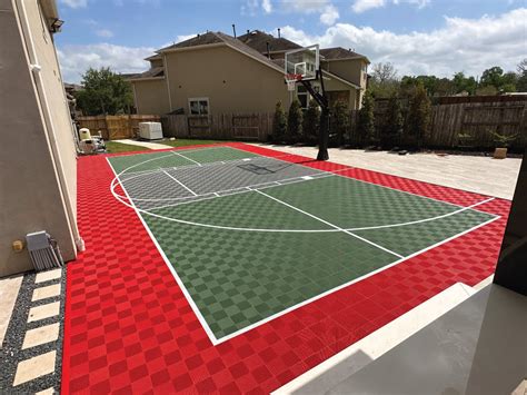 Multi-Sport Pickleball/Basketball Court Flooring, Kit, 30x50