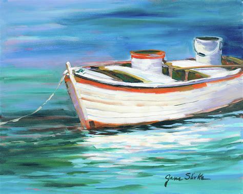 The Row Boat That Could Painting by Jane Slivka