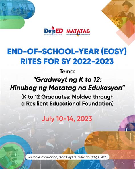 𝘼𝙣𝙜 𝙀𝙣𝙙-𝙤𝙛-𝙎𝙘𝙝𝙤𝙤𝙡-𝙔𝙚𝙖𝙧 (𝙀𝙊𝙎𝙔)... - DepEd Tayo Cordillera | Facebook