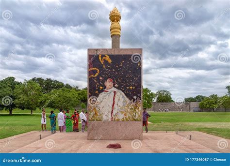 The Spot Of Rajiv Gandhi Death At Rajiv Gandhi Memorial, India Editorial Photo | CartoonDealer ...