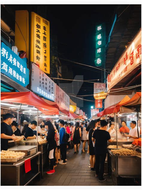 Taipei Night Market Feast by aleou27 on DeviantArt