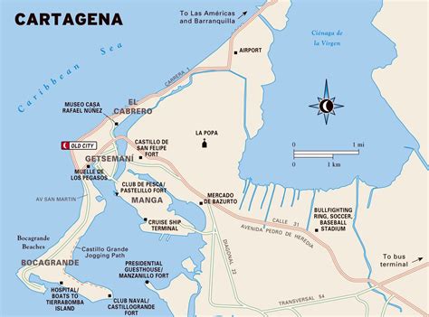 Large Cartagena Maps for Free Download and Print | High-Resolution and ...