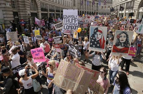 30 harshest protest signs that greeted Trump in London, Scotland - mlive.com