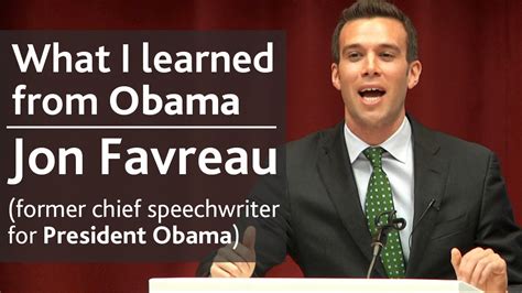 What I learned from President Obama | Jon Favreau (speechwriter) | UCD ...