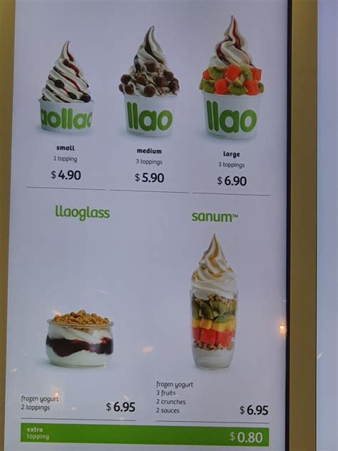 llao llao Menu: llao llao Singapore Menu Updated 2021 - AllSGPromo