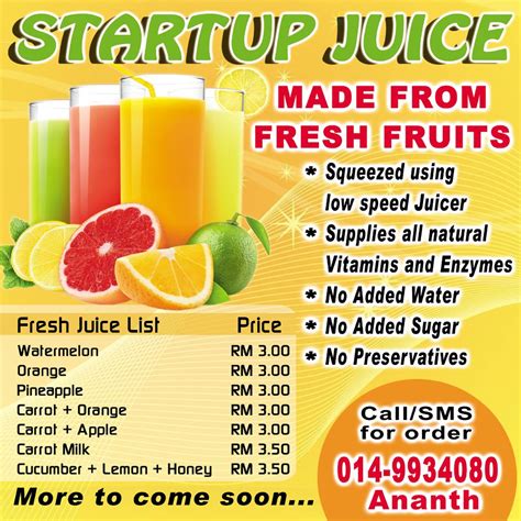 Startup juice banner, fresh and comfortable... | All natural vitamins, Fresh fruit, Caribbean ...