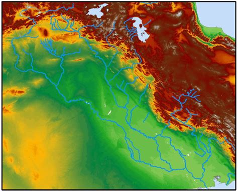 Map: Mesopotamian Rivers – Mesopotamia (mid000018) - American Society ...