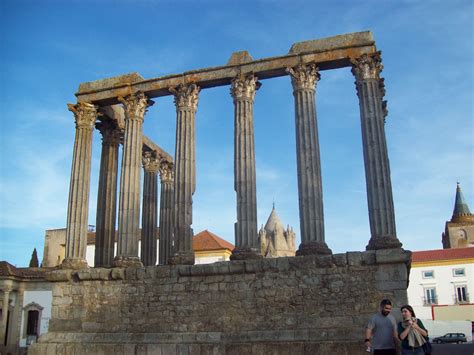 Roman Ruin in Evora, Portugal Temple of Diana | Ruins, Temple, Portugal