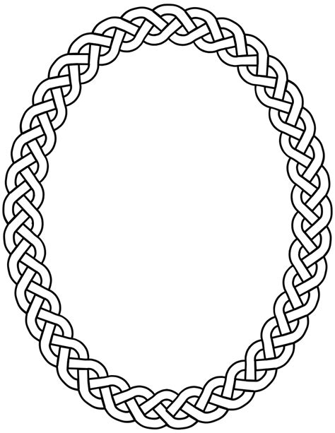 3 plait border oval portrait | Clipart Panda - Free Clipart Images