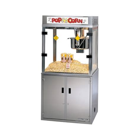 Gold Medal 2911E Medallion Popcorn Machine, 52 oz Kettle, 120/240v