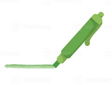 green highlighter pen isolated 19671275 PNG