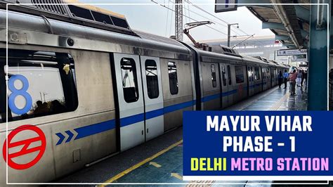 Mayur Vihar Phase1 Delhi Metro Station || Blue Line & Pink Line Metro ...