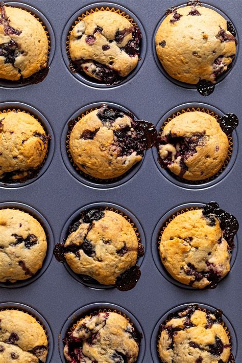 Blueberry Blackberry Jam Muffins | Orchids + Sweet Tea