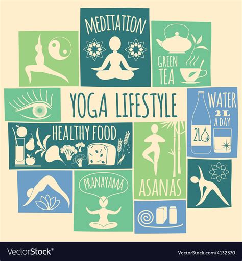 Yoga lifestyle Royalty Free Vector Image - VectorStock