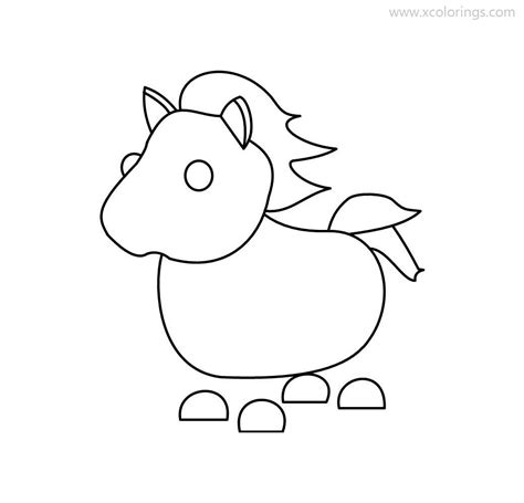 Roblox Adopt Me Coloring Pages Horse - XColorings.com