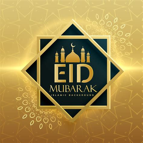 premium eid mubarak islamic festival greeting card design - Download ...