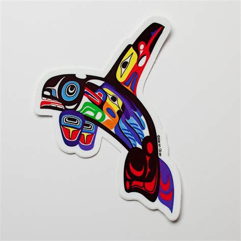 Orca Sticker - Alaska Eagle Arts