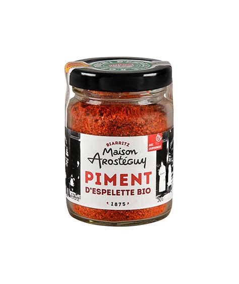 Piment d’Espelette bio Maison arosteguy | Galeries Lafayette Le Gourmet