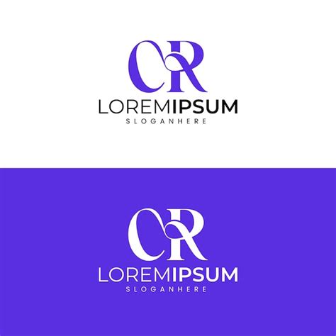 Premium Vector | Modern Minimalist Initial Cr Letter Logo Design Vector Template