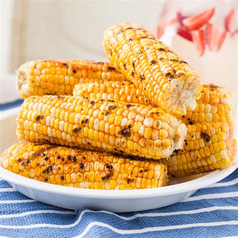 Grilled Corn with Honey-Ginger Barbecue Sauce recipe | Epicurious.com