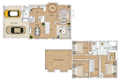 Simple Two Story House Design With Floor Plan | Viewfloor.co