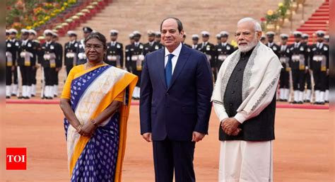 Murmu: President Murmu, PM Modi welcome Egyptian president at ...