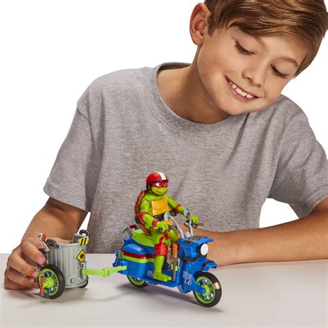 TMNT: Mutant Mayhem Raphael Battle Cycle with Exclusive Figure & April's Toys - Walmart.com