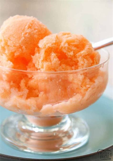 EASY ORANGE SHERBET - Butter with a Side of Bread | Sherbet recipes, Orange sherbet recipe ...