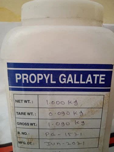 PROPYL GALLATE, For Pharmaceutical chemicals, 1 kg Packet at Rs 1650/kg in New Delhi