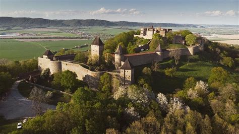 Helfstyn castle in Moravia, Czech Republic. It started as a fortress of a marauding knight, and ...