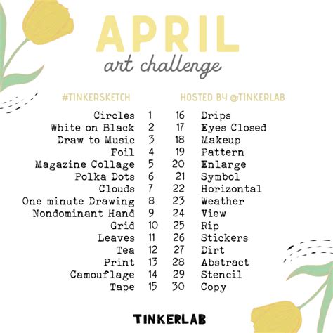 April Art Challenge - TinkerLab